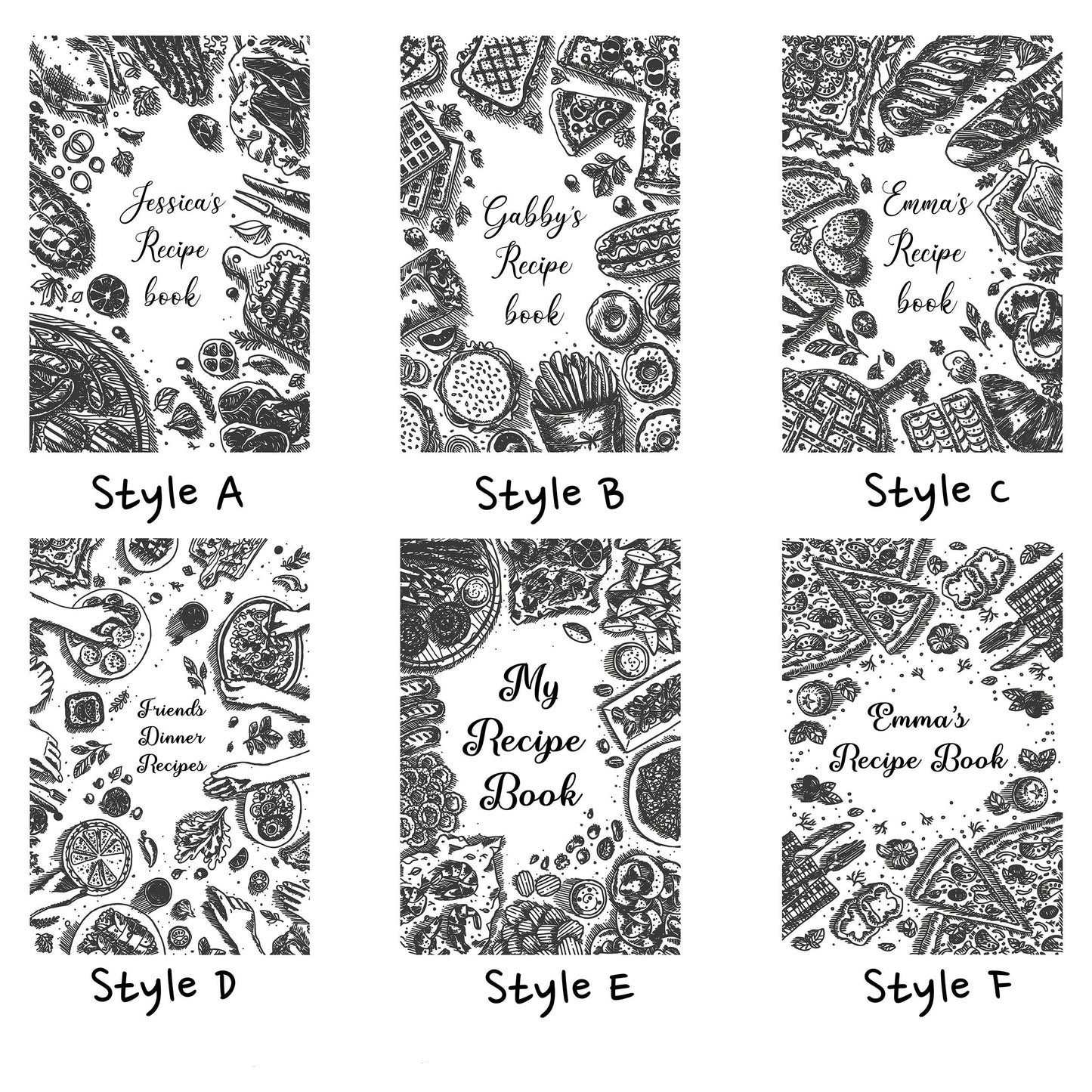 Personalized Recipe Book, Mom blank recipe book, Personalized Family, Recipe Journal, Custom Blank Cookbook