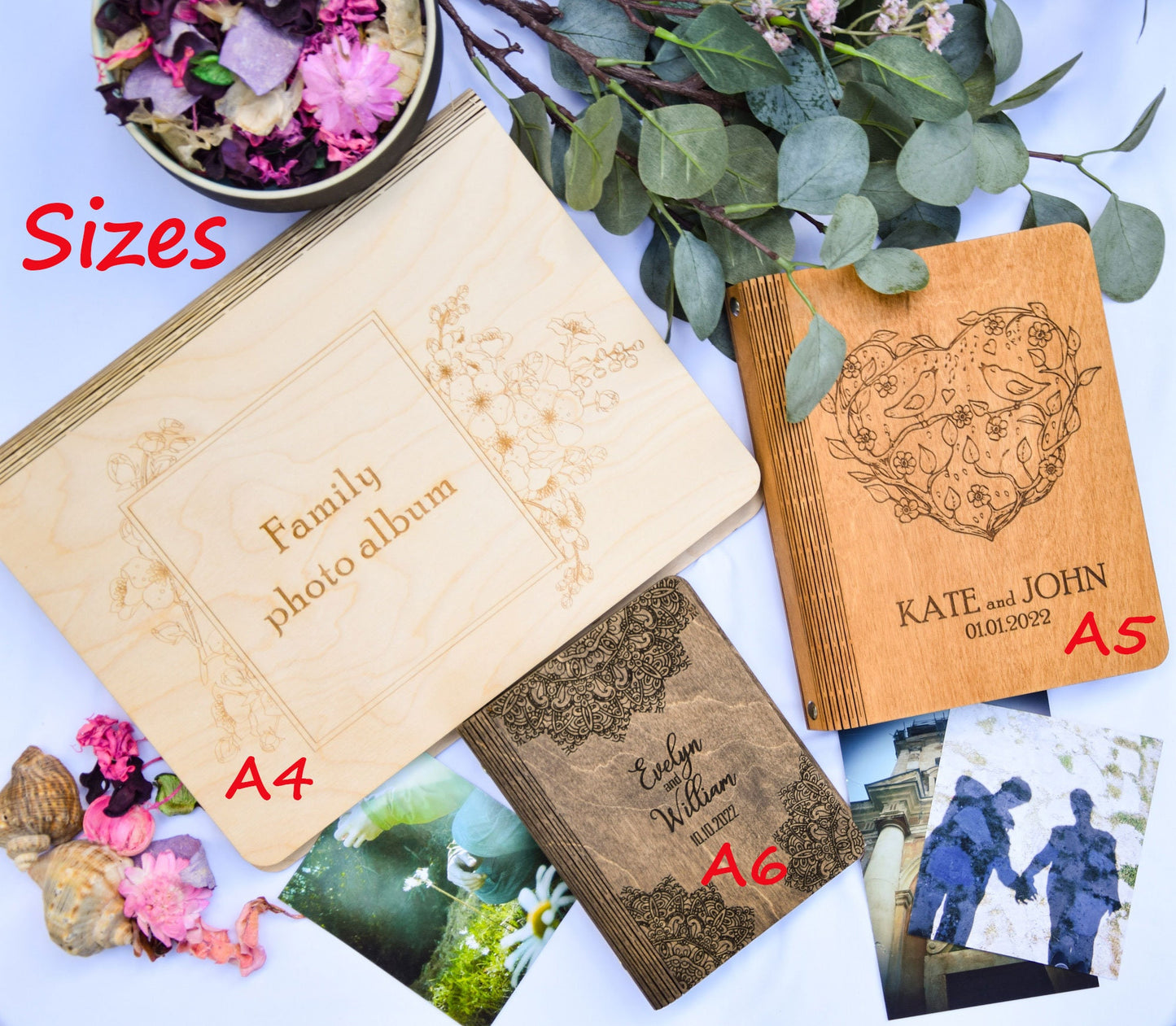 Custom Photo Album, Wooden photobook