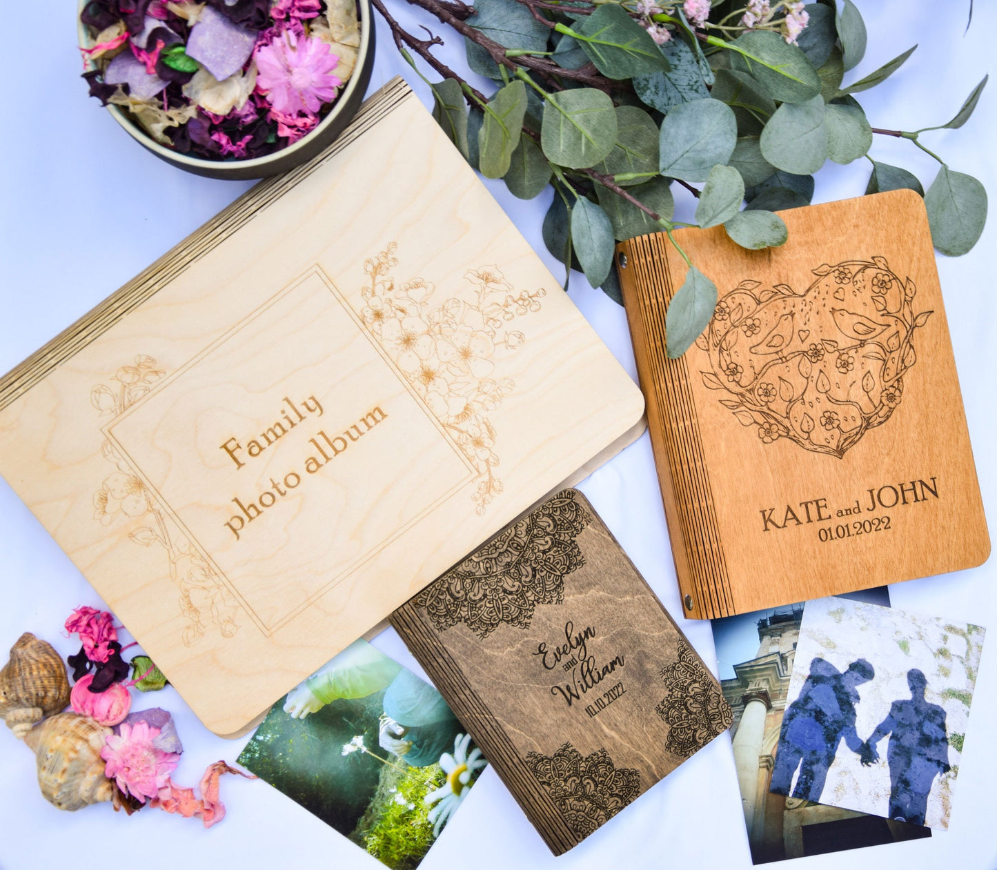 Custom Photo Album, Wooden photobook