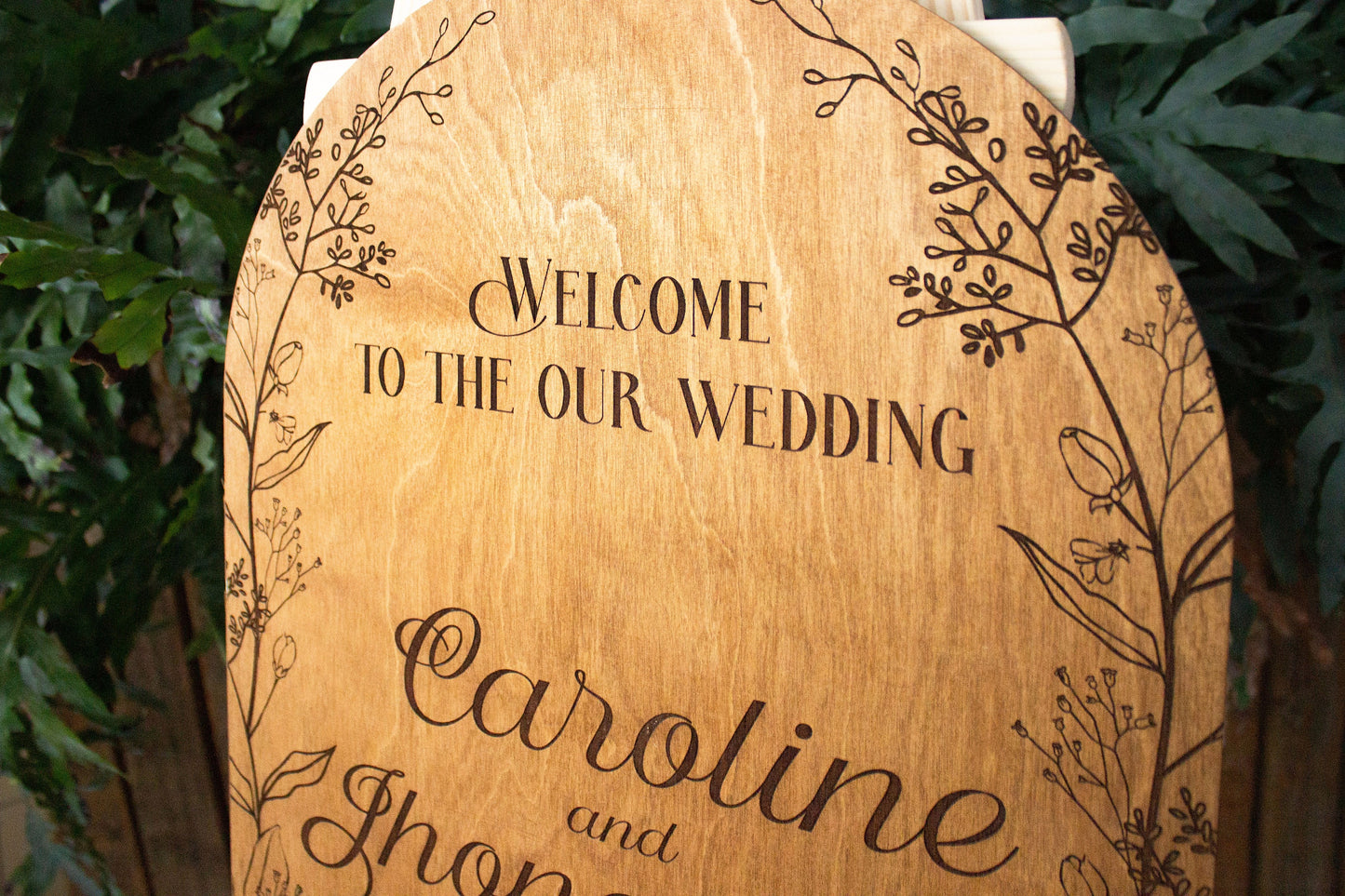 Wooden Wedding Welcome Sign, Wedding Reception Signage, Custom Welcome Board, Wedding Decorations, Personalized Wooden Wedding Welcome Sign