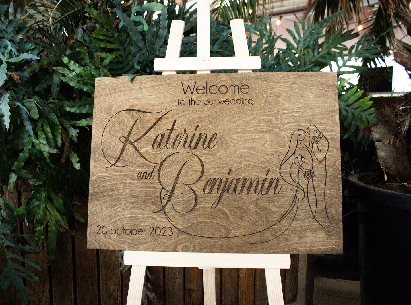 Wedding Wood Stand, Easel Stand, Table Stand, Large Wedding Sign Stand, Wedding Board Easel