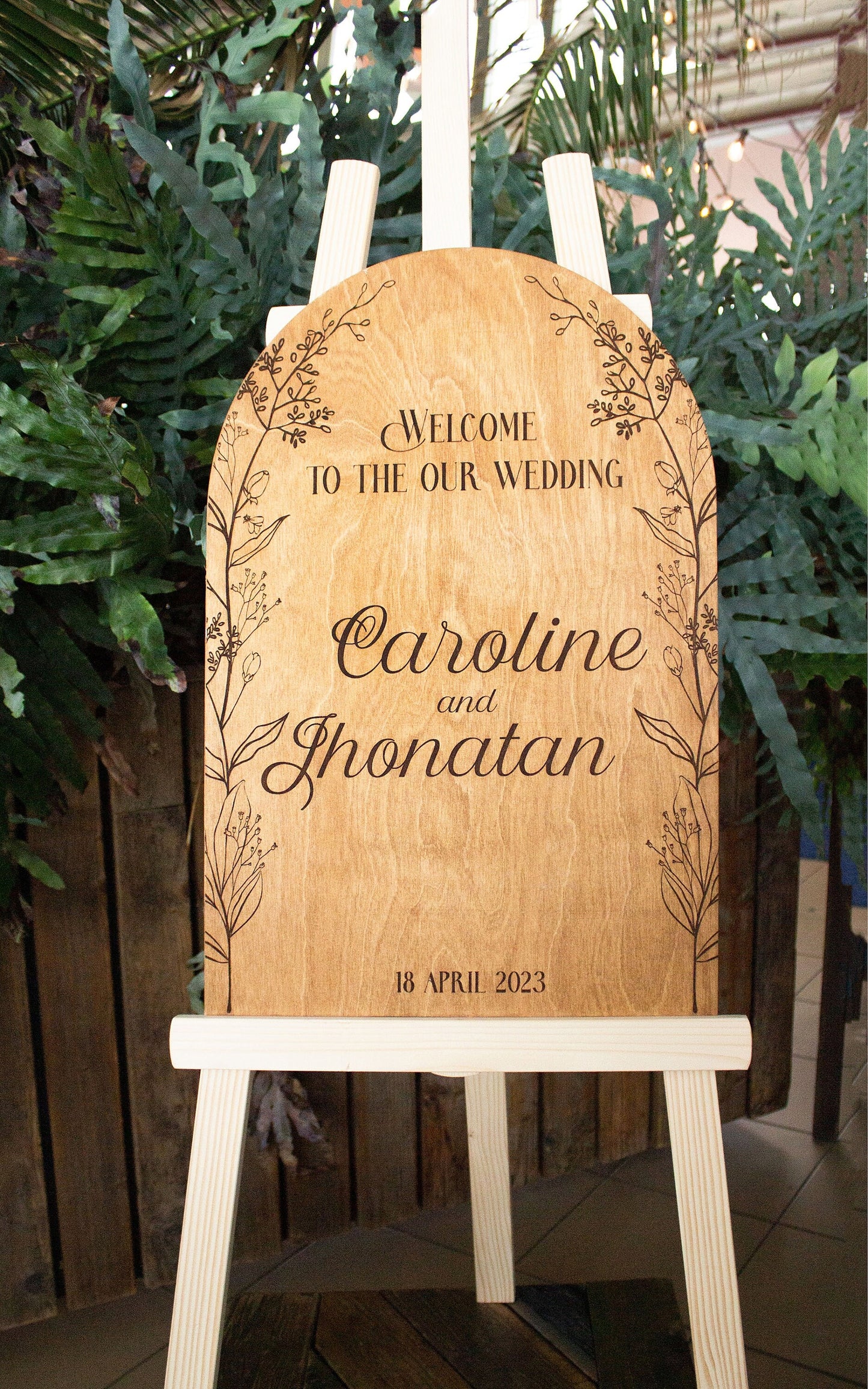 Wedding Wood Stand, Easel Stand, Table Stand, Large Wedding Sign Stand, Wedding Board Easel