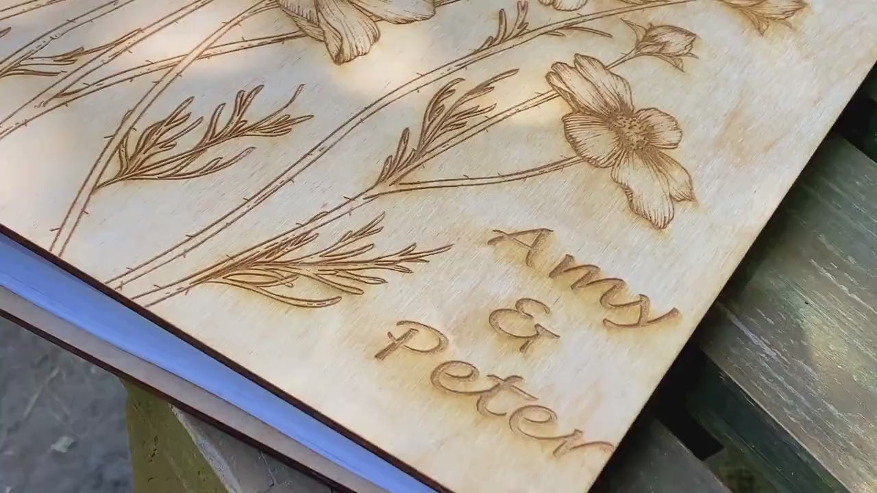 Personalized wedding guestbook, Wedding décor