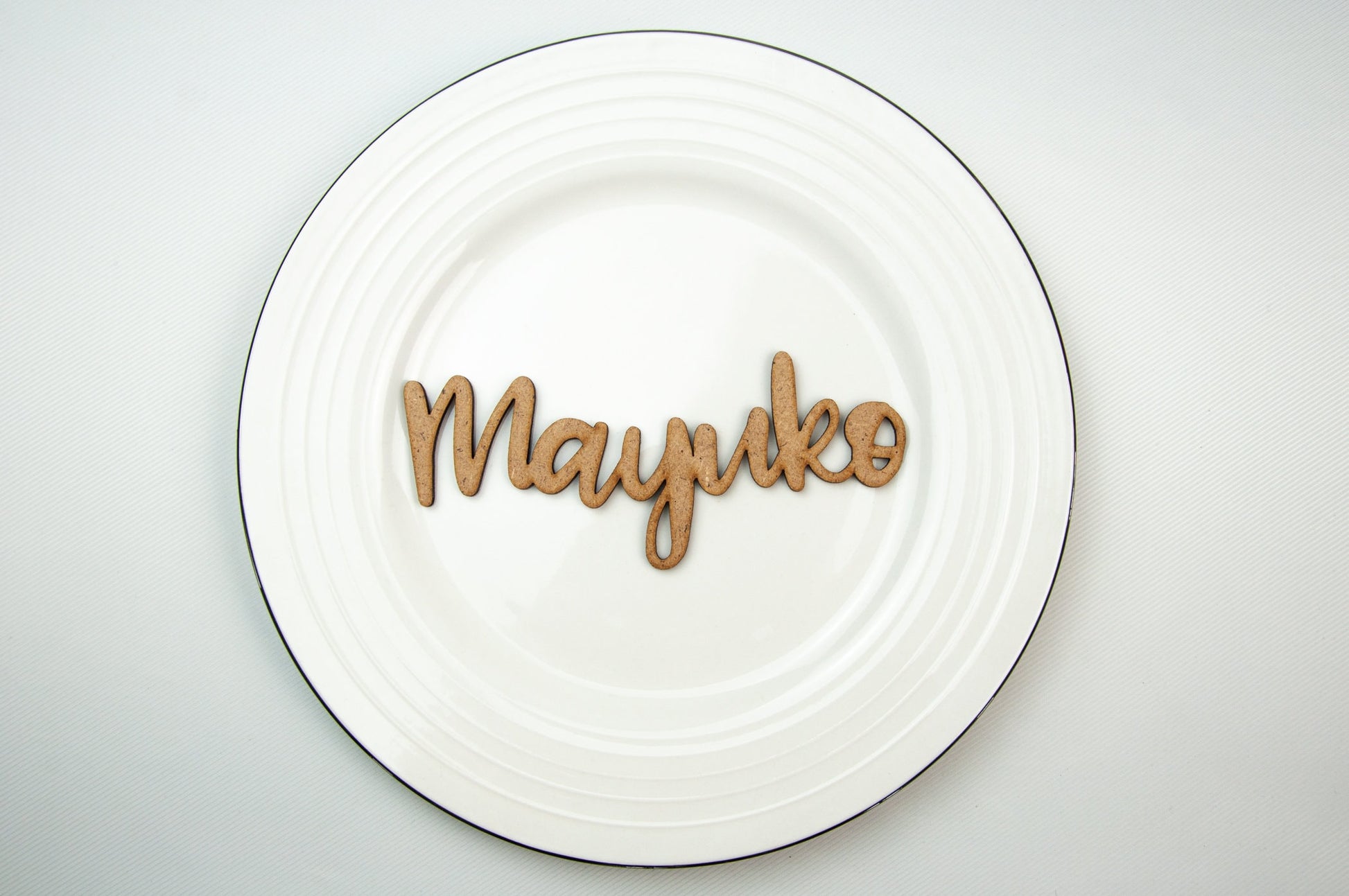 Wedding place cards Laser cut wood names Custom Laser cut Name Signs Laser cut wood signs Place setting signs