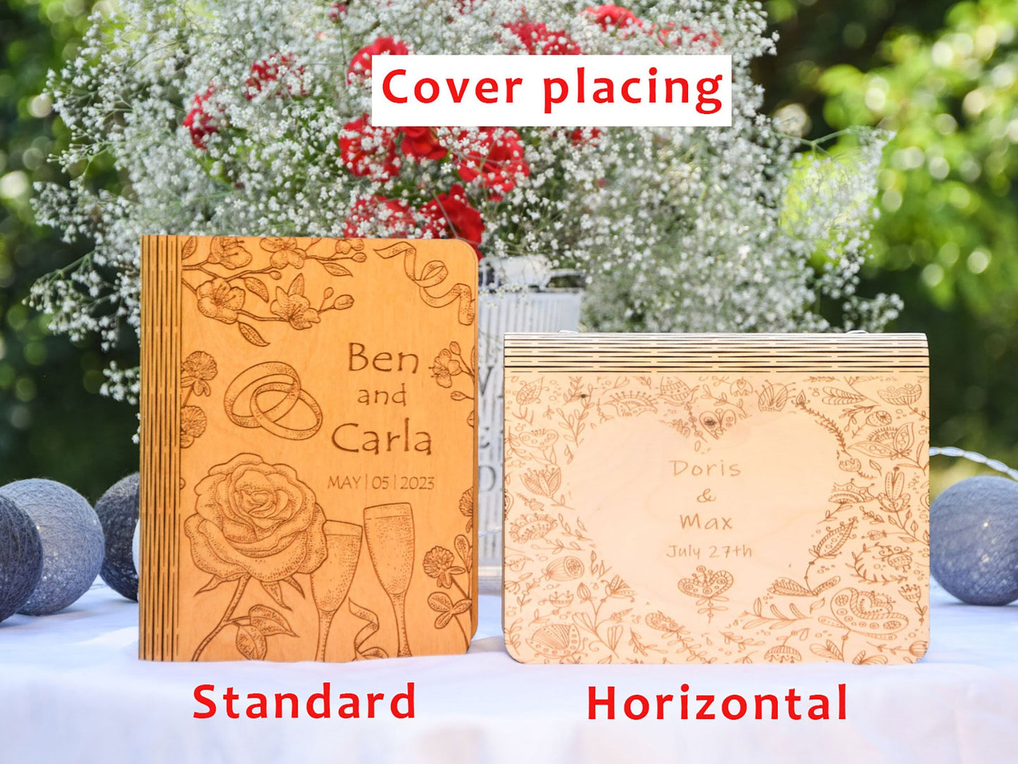 Personalized wedding guestbook, Wedding décor