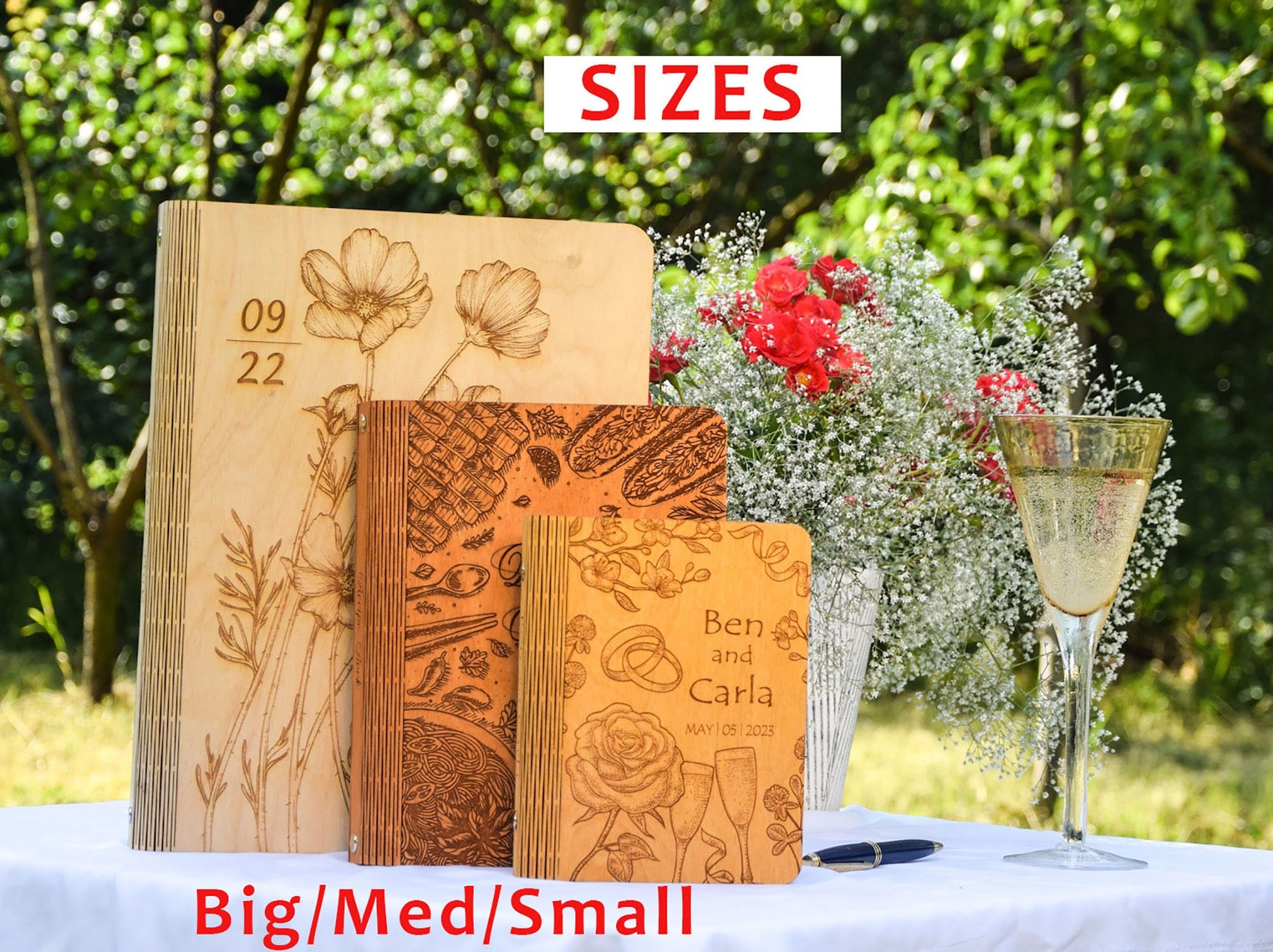 Personalized wedding guestbook, Wedding décor