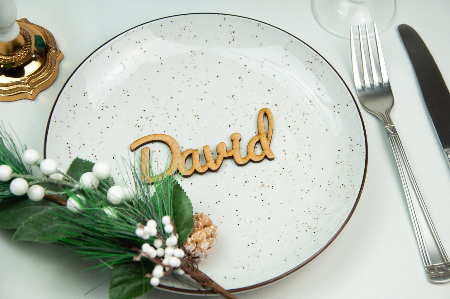 Personalized place cards, Wedding Guest names