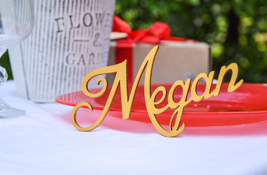 Personalized wedding place cards, Wedding décor