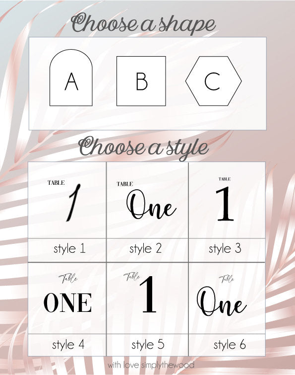 Table Numbers, Acrylic Arch Table Numbers, Wedding Table Decor, Wedding Table Decor, 3D Table Number, Acrylic Wedding Sign Modern