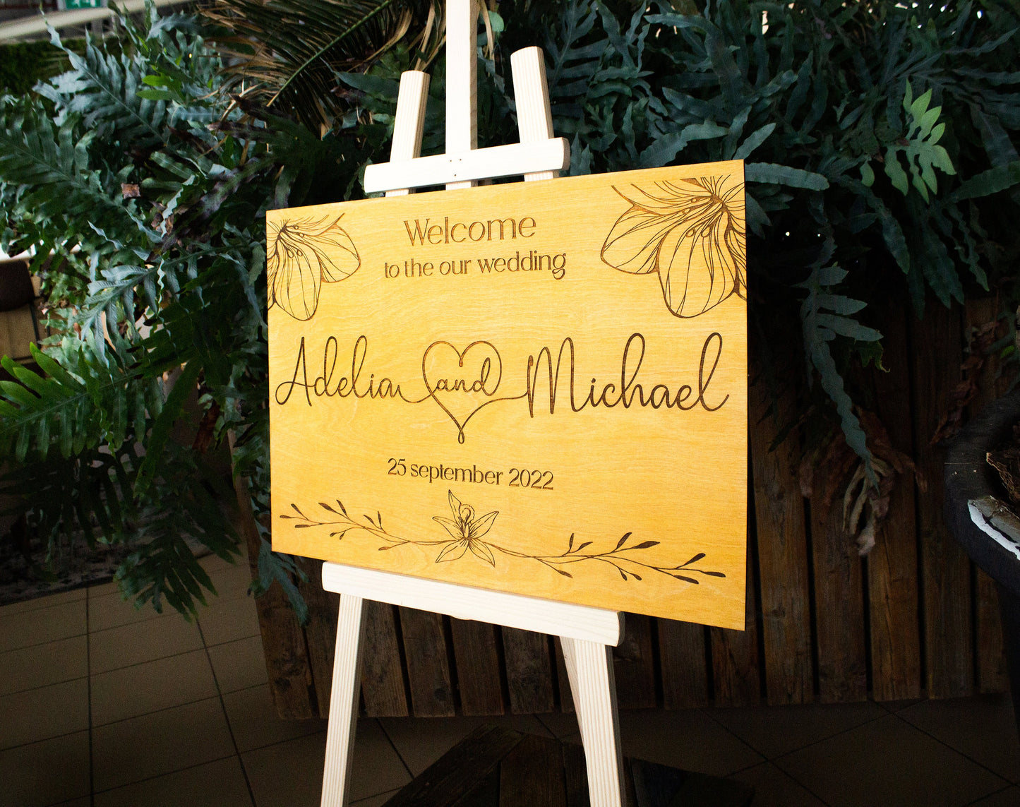 Personalized Wooden Wedding Welcome Sign, Rustic Sign, Welcome Sign, Wedding Decor, Custom Wedding Sign, Sign Board, Wood Wedding Sign