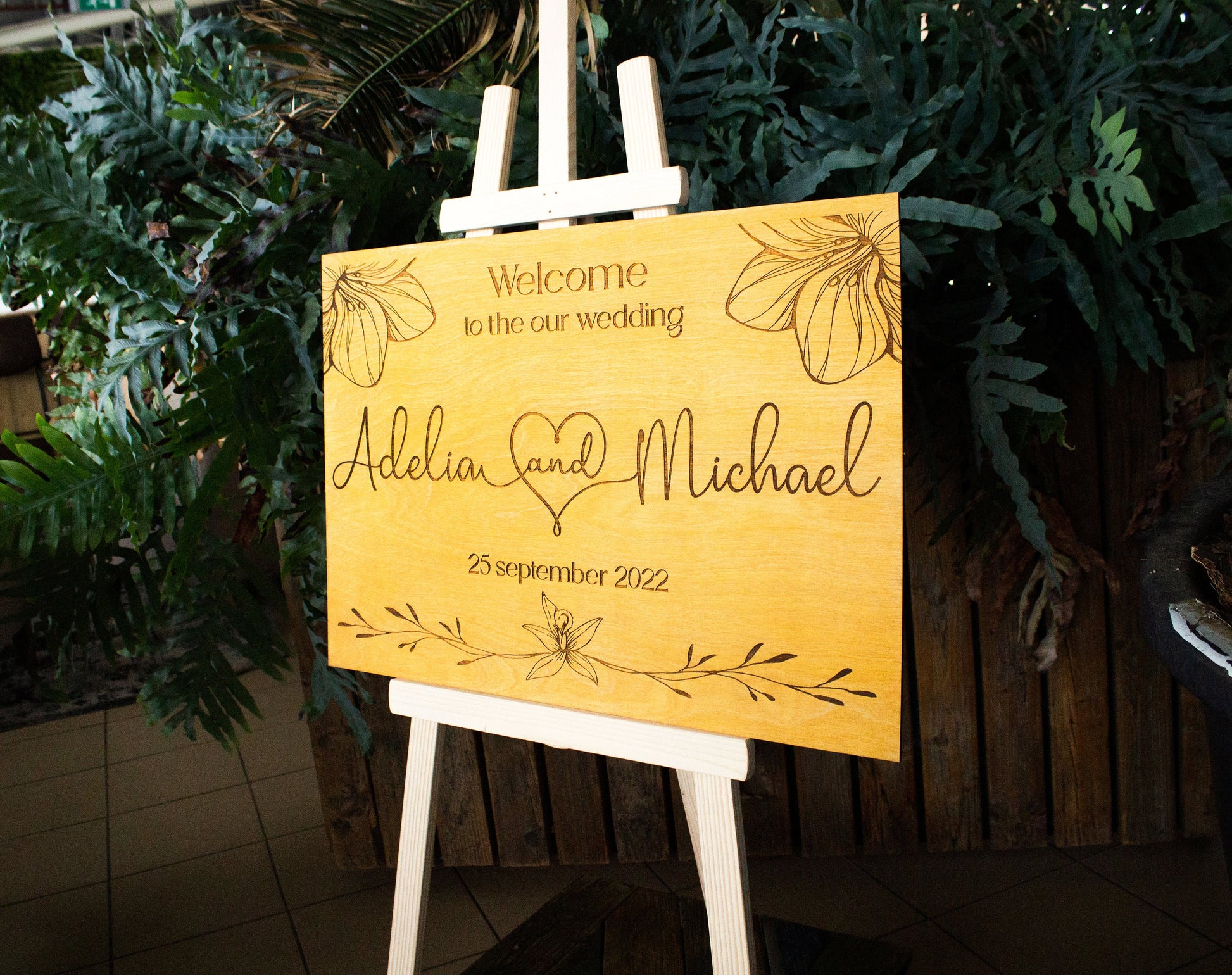 Personalized Wooden Wedding Welcome Sign, Rustic Sign, Welcome Sign, Wedding Decor, Custom Wedding Sign, Sign Board, Wood Wedding Sign