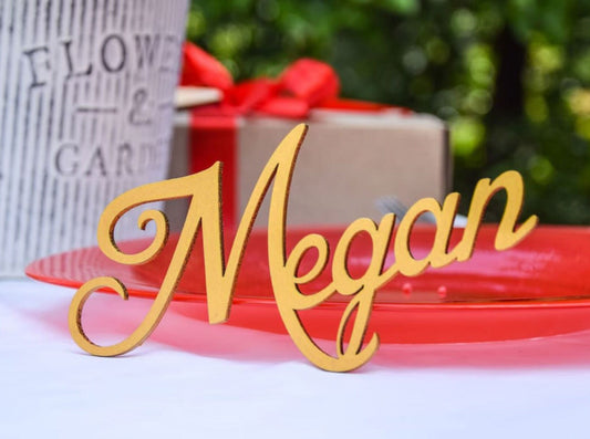 Wedding Place Card, Placename, Place Setting, Wood Custom Names, Wedding Name Tags, Laser Cut Names, Wedding Table Decor