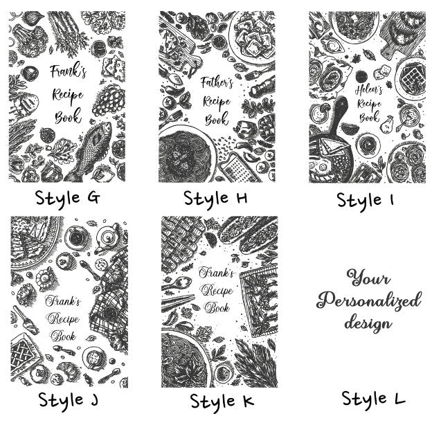 Custom Cookbook, Recipe Book Custom, Personalized CookBook, Wooden Cover Notebook, Mom Birthday Gift, Blank Cookbook, Recipe Journal