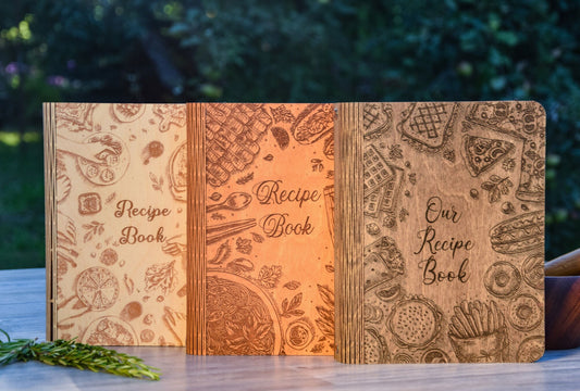 Family Recipe Book, Custom Home Gift, Housewarming Gift, Personalized Wooden Cookbook, Custom Cookbook, Christmas Gift, Gift for Her